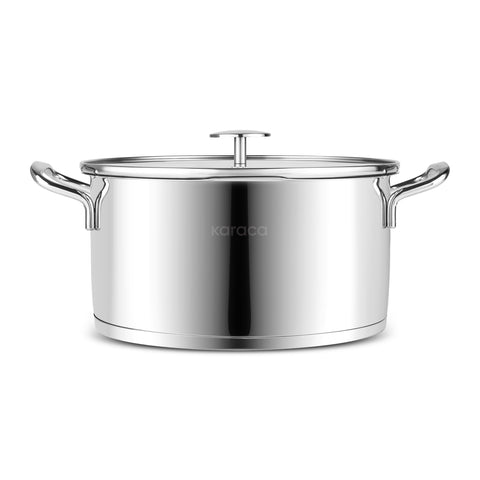 Karaca Vapor 8-Piece Stainless Steel Cookware Set with Strainer