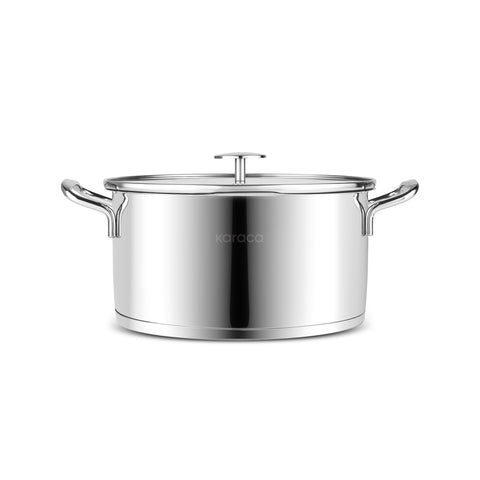 Karaca Vapor 8-Piece Stainless Steel Cookware Set with Strainer