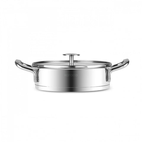   Karaca Vapor New 6 Piece Sahan Steel Cookware Set 