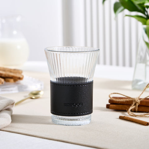 Karaca Leder Cool Touch Latte Glas 210 Ml Schwarz