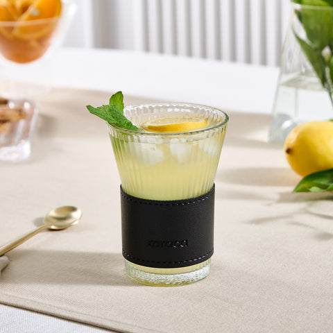 Karaca Leder Cool Touch Latte Glas 210 Ml Schwarz
