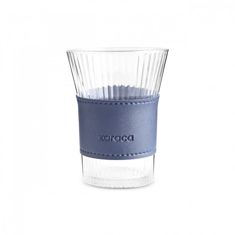 Karaca Leder Cool Touch Latte Glas 210 Ml Marineblau