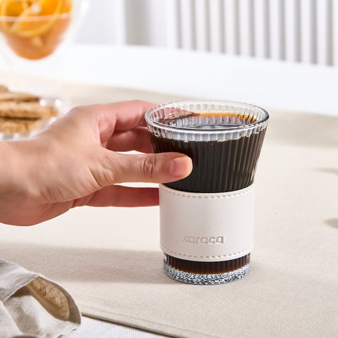 Karaca Leder Cool Touch Latte Glas 210 Ml Perlmutt