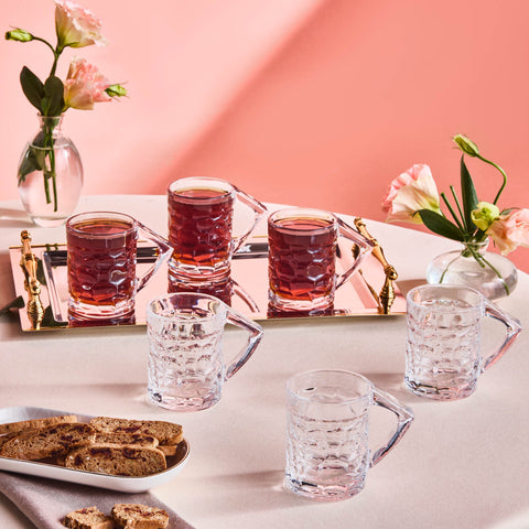 Karaca Defne 6-Piece Tea Glass Set, 195 ml