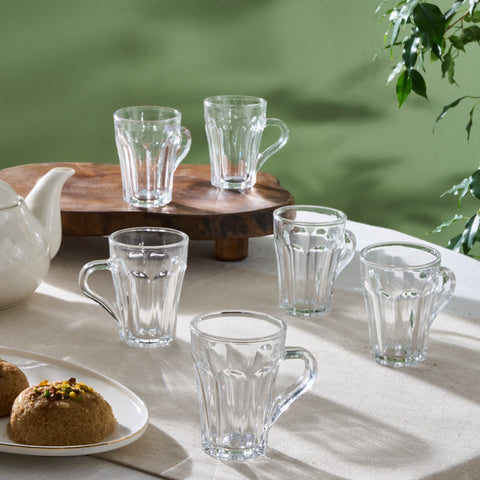 Karaca Leylak 6'lı Çay Bardağı Seti, 175 ml