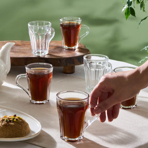 Karaca Leylak 6'lı Çay Bardağı Seti, 175 ml