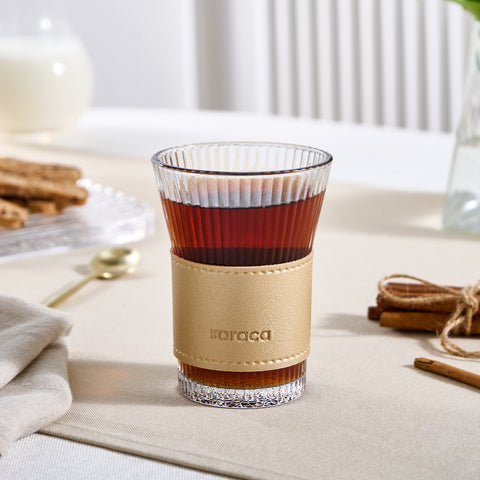 Karaca Leder Cool Touch Latte Glas 210 Ml Gold