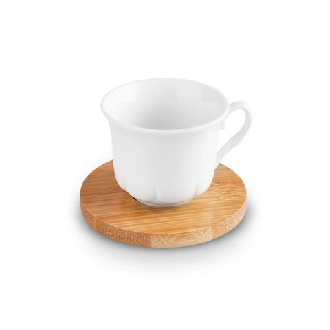 Karaca Bambu Tepsili 6 Kişilik Kahve Fincanı, 90 ml
 