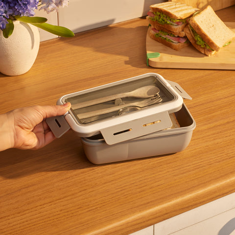 Karaca Fusca Çatal Kaşıklı Lunch Box Gri