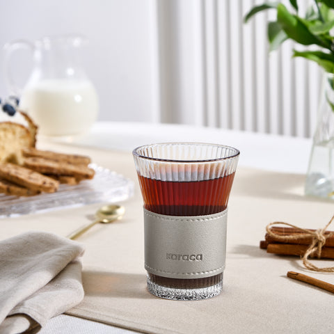 Karaca Leder Cool Touch Latte Bardağı 210 ml Platin