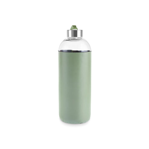 Karaca Leather Wasserflasche, 1 l, Grün