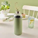 Karaca Leather Wasserflasche, 1 l, Grün