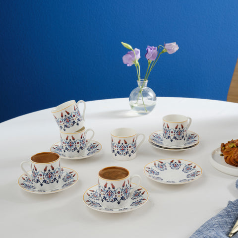 Karaca Haliç Cup Set for 6 People, 80 ml