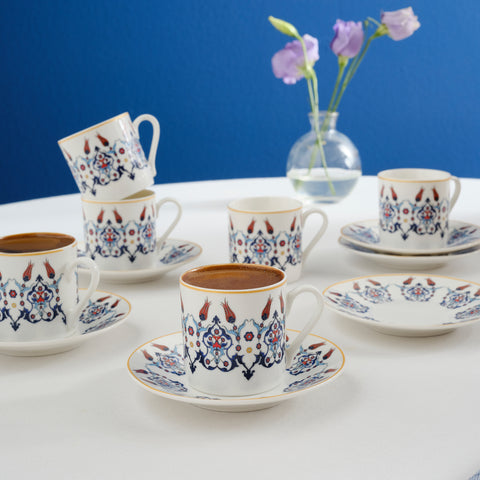 Karaca Haliç Cup Set for 6 People, 80 ml