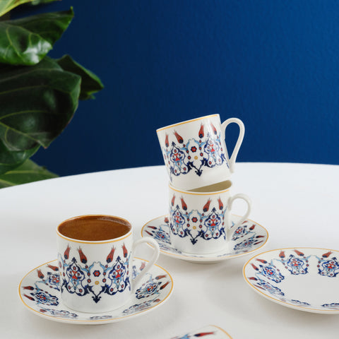 karaca Haliç 6 kişilik Fincan Takımı, 80 Ml 