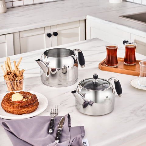 Karaca Stella Stainless Steel Teapot Set