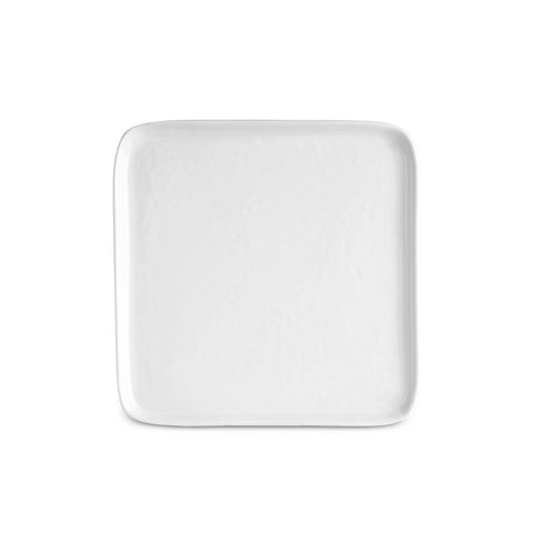 Karaca Epsilon Porcelain Square Dinner Plate, 26cm, White