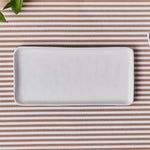 Karaca Epsilon Porcelain Rectangle Serving Platter, 26cm, White
