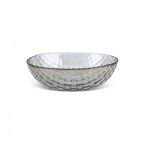 Karaca Braid Glänzende Glassalat-Schüssel, 22cm, Schimmer