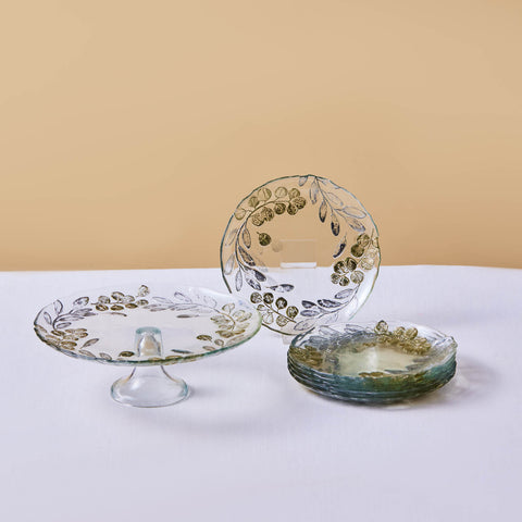 Karaca Eucalyptus 7-teiliges Dessertset
