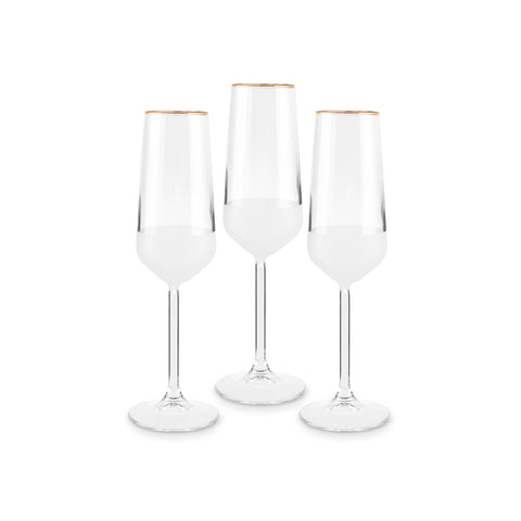 Karaca Jasmine 195 Ml 3er Set Sektgläser