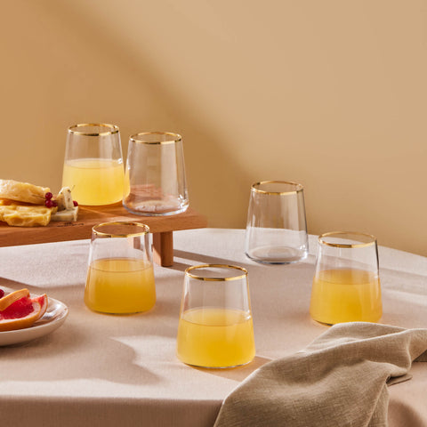 Karaca Orlando 420 Ml 6-Piece Water Glass Set