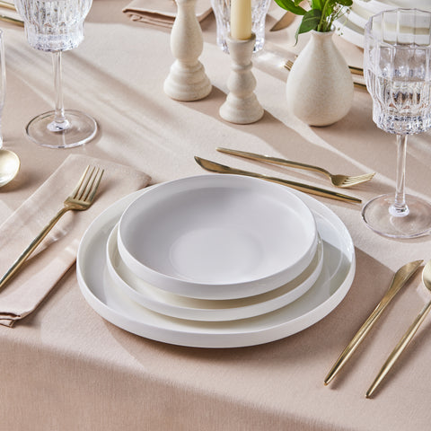 Karaca Streamline New Saturn Weiß 24-teiliges Tafelservice, 6 Personen