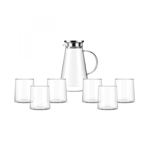Karaca Serene 7-Piece Glass Set Transparent
