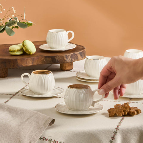 Karaca Eylül Coffee Cup for 6 People 85 Ml