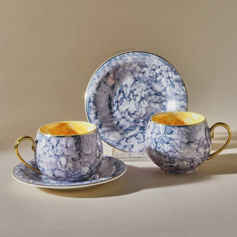 Karaca Gloss 2-Piece Double Turkish Coffee Cup Set, 150ML

