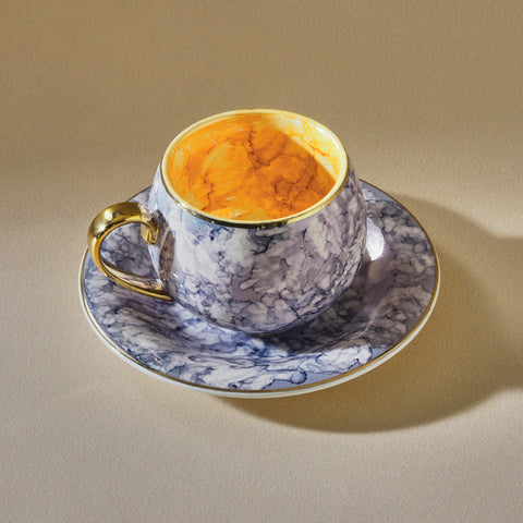 Karaca Gloss 2-Piece Double Turkish Coffee Cup Set, 150ML

