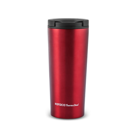 Karaca Sheeny Auslaufsichere Edelstahl-Thermosflasche 450 ml – Rot