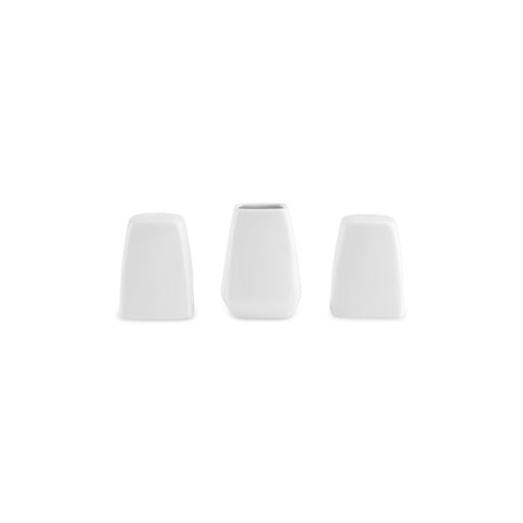 Karaca Square Bone Mensa 53-Piece Dinnerware Set for 12 People, White