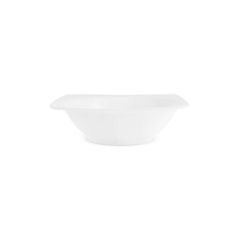 Karaca Square Bone Mensa 53-Piece Dinnerware Set for 12 People, White