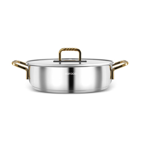 Karaca Maçka Induktionsboden Stahltopf 24 cm Gold