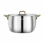 Karaca Maçka Stahltopf 30 cm Gold