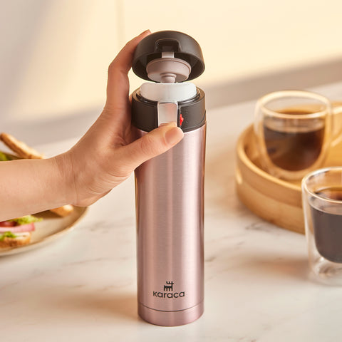 Karaca Pluton, Thermos, 450ML, Rosegold