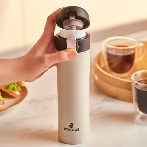 Karaca Pluton, Termos, 450ML, Krem