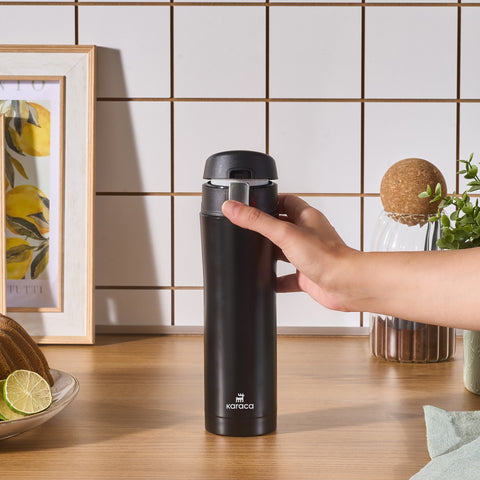 Karaca Pluton, Termos, 450ML, Siyah