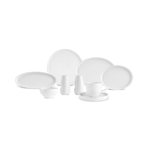 Karaca Stream Bone Sunset, 34-Piece 6-Person Breakfast Set