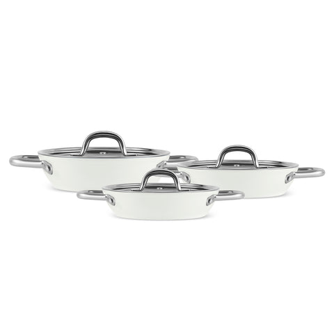 Karaca x Refika Swiss Crystal Creamy Metal 6 Parça Sahan Set Krem