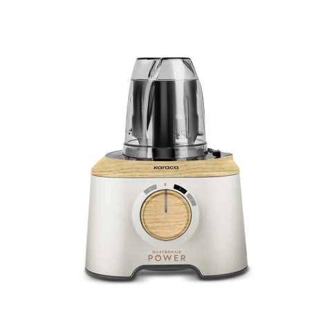 Karaca Mastermaid Power Multifunctional 10 in 1 Food Processor 2000W Wood Craft