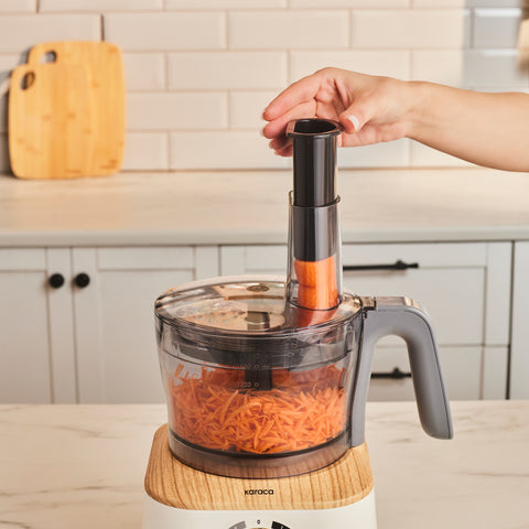 Karaca Mastermaid Power Multifunctional 10 in 1 Food Processor 2000W Wood Craft