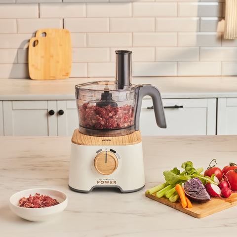 Karaca Mastermaid Power Multifunctional 10 in 1 Food Processor 2000W Wood Craft