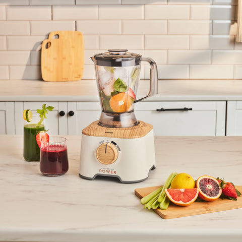 Karaca Mastermaid Power Multifunctional 10 in 1 Food Processor 2000W Wood Craft