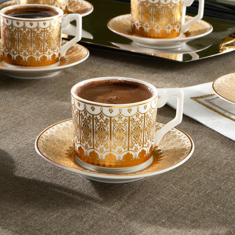 Karaca Aslı Coffee Cup Set for 6 People