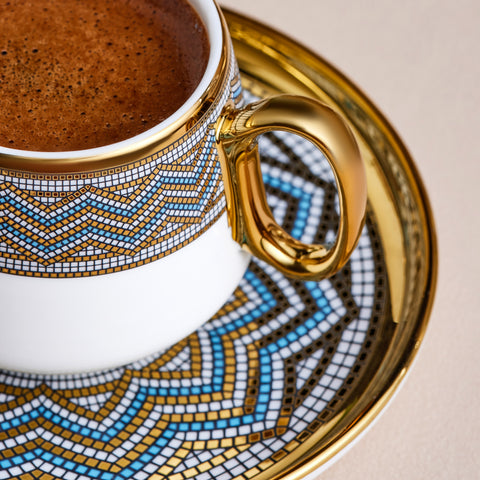 Karaca Suadiye 90 ml 6 Kişilik Kahve Fincanı Seti
 