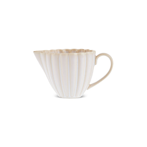 Karaca New Daisy Stoneware Milk Jug, 150ml, White