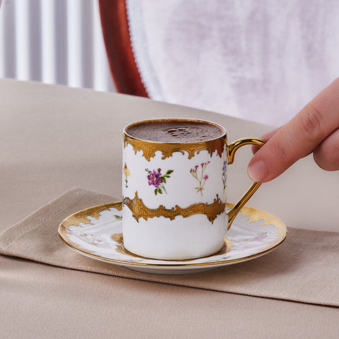 Karaca Bihter, 6 Kişilik Kahve Fincanı, 90ML