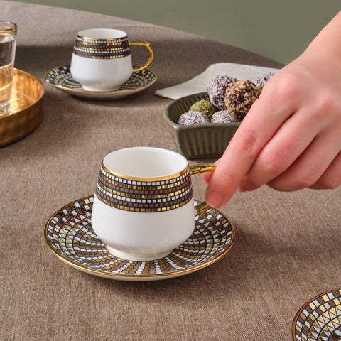 Karaca Belgin, 6 Person Coffee Cup Set, 90 ML